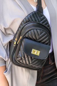 Jordie Black Sling Bag