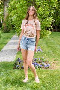The Mary Kate Judy Hi-Rise Destroyed Shorts