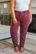 Load image into Gallery viewer, Must Be Maroon Mineral Wash Pants
