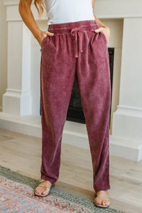 Must Be Maroon Mineral Wash Pants
