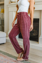 Load image into Gallery viewer, Must Be Maroon Mineral Wash Pants

