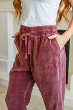 Load image into Gallery viewer, Must Be Maroon Mineral Wash Pants
