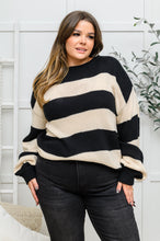 Load image into Gallery viewer, Lucky Strike Top in Black Stripe
