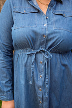 Load image into Gallery viewer, Denim Done Right Dress
