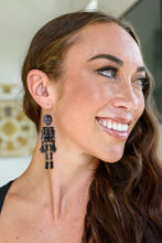 Load image into Gallery viewer, Mr. Bones Earrings In Black
