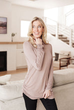 Load image into Gallery viewer, Nivia Draped Turtle Neck Tunic in Mocha
