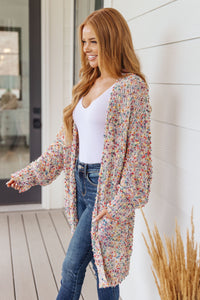 The Jay Confetti Cardigan in Ivory