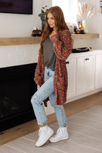 Load image into Gallery viewer, No Time Like the Present Confetti Cardigan in Rust
