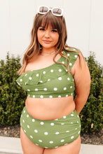 Load image into Gallery viewer, Polka Dot Oasis Swimsuit Top
