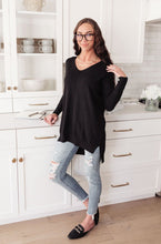 Load image into Gallery viewer, The &quot;Go-To&quot; Tunic Top In Black
