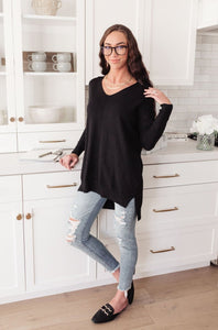 The "Go-To" Tunic Top In Black