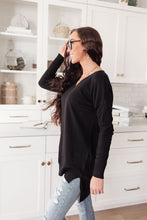 Load image into Gallery viewer, The &quot;Go-To&quot; Tunic Top In Black
