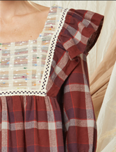 Load image into Gallery viewer, The Cabin Couture  Cassidy Plaid Maroon Top
