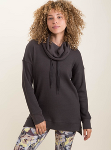 The Kate Hi-Lo Cowl Neck Pullover