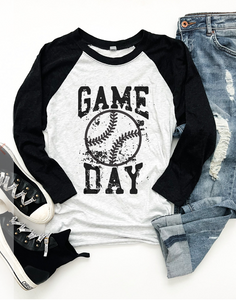 Gameday Grunge 3/4 Tee