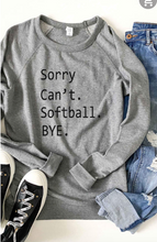 Load image into Gallery viewer, SORRY CANT Baseball/ Softball FRENCH TERRY RAGLAN
