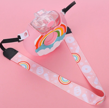 Load image into Gallery viewer, PREORDER: Portable Rainbow Donut Water Bottle
