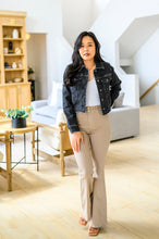 Load image into Gallery viewer, Serenity High Rise Tummy Control Flares in Khaki
