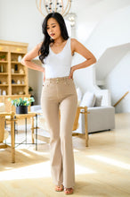 Load image into Gallery viewer, Serenity High Rise Tummy Control Flares in Khaki
