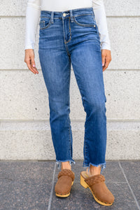 The Hudson Bootcut Stepped Hem Jeans