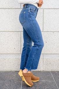 The Hudson Bootcut Stepped Hem Jeans