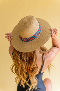 Sunny Rays Banded Accent Panama Hat