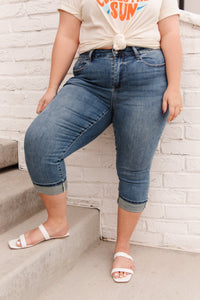 Suzie High-Rise Cuffed Capris  hi hi