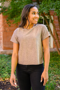 The Tinsel Short Sleeve Knit Top