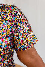 Load image into Gallery viewer, It&#39;s A Party Sequin Short Sleeve Top
