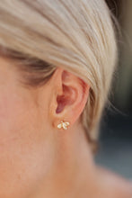 Load image into Gallery viewer, Triple Threat Tortoise Floral Earring Set
