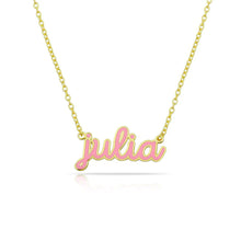 Load image into Gallery viewer, PREORDER: Cursive Enamel Necklace
