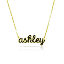 Load image into Gallery viewer, PREORDER: Cursive Enamel Necklace
