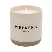 Load image into Gallery viewer, Cream Stoneware Soy Candles in Various Scents
