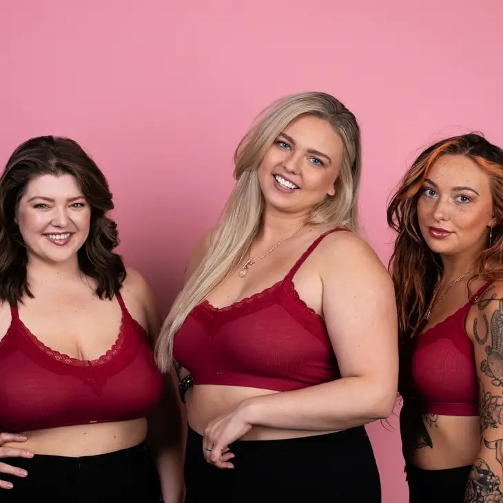 PREORDER: Arabella Bralette in Wine