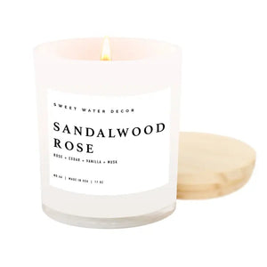 White Jar Soy Candles in Various Scents