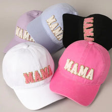 Load image into Gallery viewer, PREORDER: Mama Chenille Letter Patch Baseball Cap in Five Colors
