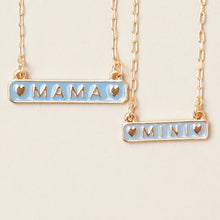 Load image into Gallery viewer, PREORDER: Mama + Mini Enamel Necklace Set in Three Colors
