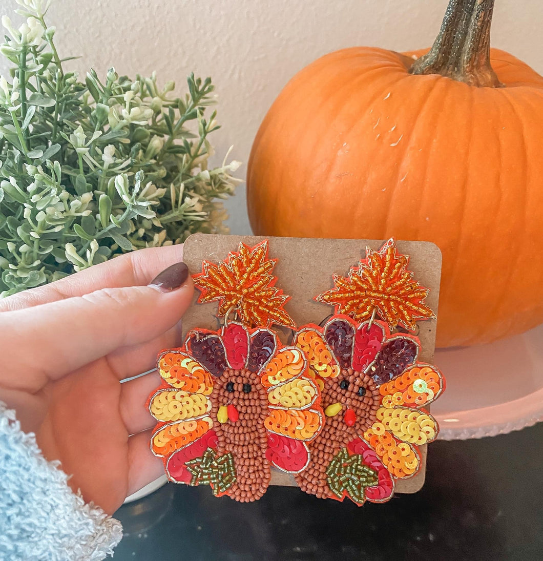 Turkey Tom Earrings